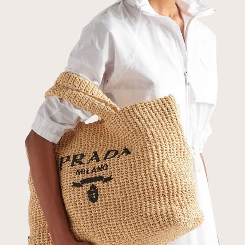 PRADA CROCHET TOTE BAG