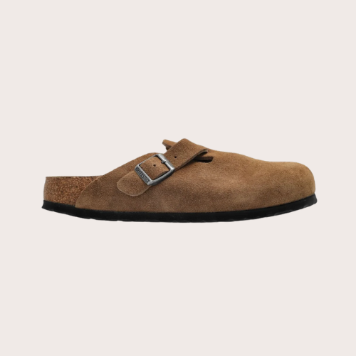 SUEDE CLOSED TOE CLOGS