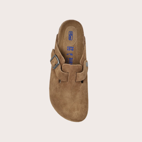 SUEDE CLOSED TOE CLOGS